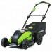 Greenworks 40V G-MAX аккумуляторная бесщеточная газонокосилка, 45 см, с аккумулятором 4 Ah и зарядным устройством