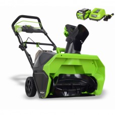 Greenworks 40V G-MAX аккумуляторный бесщеточный снегоуборщик DigiPro, 51 см, с аккумулятором 6 Ah и зарядным устройством