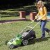 Greenworks 40V G-MAX аккумуляторная газонокосилка Twin Force, 49 см, с аккумулятором 4 Ah и зарядным устройством