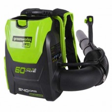 Greenworks 60V DigiPro аккумуляторный ранцевый бесщеточный воздуходув, 225 км/ч, без аккумулятора и зарядного устройства