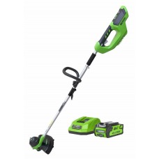 Greenworks 40V G-MAX аккумуляторный триммер, 33 см, с аккумулятором 6 Ah и зарядным устройством