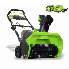 Greenworks 40V G-MAX аккумуляторный бесщеточный снегоуборщик DigiPro, 51 см, с аккумулятором 4 Ah и зарядным устройством