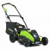 Greenworks 40V G-MAX аккумуляторная бесщеточная газонокосилка, 45 см, без аккумулятора и зарядного устройства