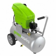 Greenworks электрический воздушный компрессор GAC24L, 1500W, 8 бар