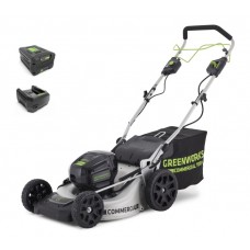 Greenworks 82V Commercial аккумуляторная самоходная, бесщеточная газонокосилка, 51 см, c аккумулятором 5 Ah и зарядным устройством