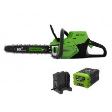 GreenWorks 60V DigiPro аккумуляторная бесщеточная цепная пила, 40 см, с аккумулятором 4 Ah и зарядным устройством