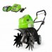 GreenWorks 40V G-MAX аккумуляторный культиватор, с аккумулятором 6 Ah и зарядным устройством