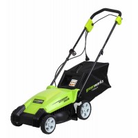 Greenworks 1000W электрическая проводная газонокосилка, 35 см