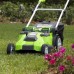 Greenworks 40V G-MAX аккумуляторная газонокосилка Twin Force, 49 см, с аккумулятором 4 Ah и зарядным устройством