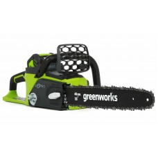 GreenWorks 40V G-MAX аккумуляторная бесщеточная цепная пила, 40 см, без аккумулятора и зарядного устройства