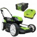 Greenworks 80V Pro аккумуляторная бесщеточная газонокосилка, 51 см, c аккумулятором 2 Ah и зарядным устройством