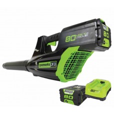 Greenworks 80V Pro аккумуляторный бесщеточный воздуходув, 200 км/ч, c аккумулятором 2 Ah и зарядным устройством